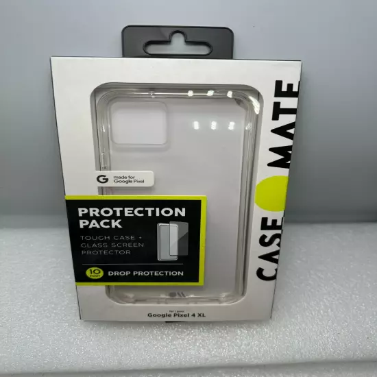 Case-Mate Tough Case with Glass Screen Protector for Pixel 4 XL - Clear