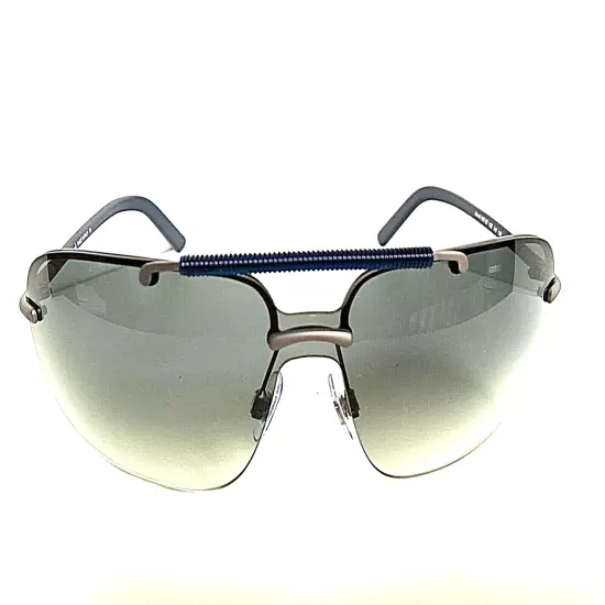 New WEB Narvik WE105 13B Silver Black Blue Men's Sunglasses