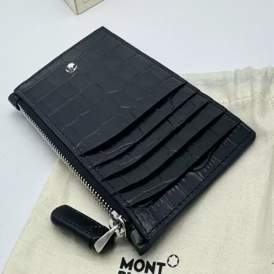 MONTBLANC SELECTION BLACK 5CC CARD HOLDER WALLET POUCH NEW 100% GENUINE RP $395