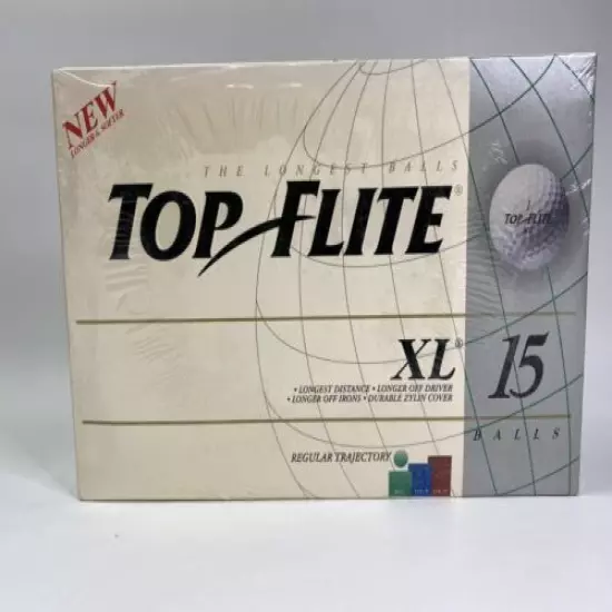 Spalding Top Flight XL Box of 15 Golf Balls Vintage 1994 New in Box