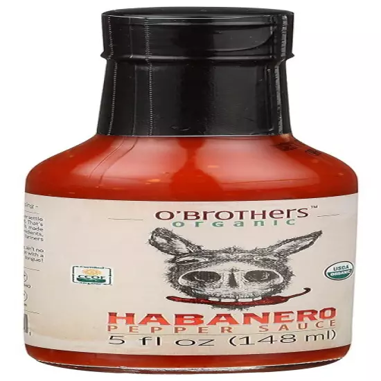 O'Brothers, Habanero Hot Sauce, 5 oz 5 Fl Oz (Pack of 1) 