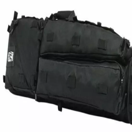 VISM Double Rifle Drag Bag 45" Rifle Range Case Shooting Hunting Tactical BLACK