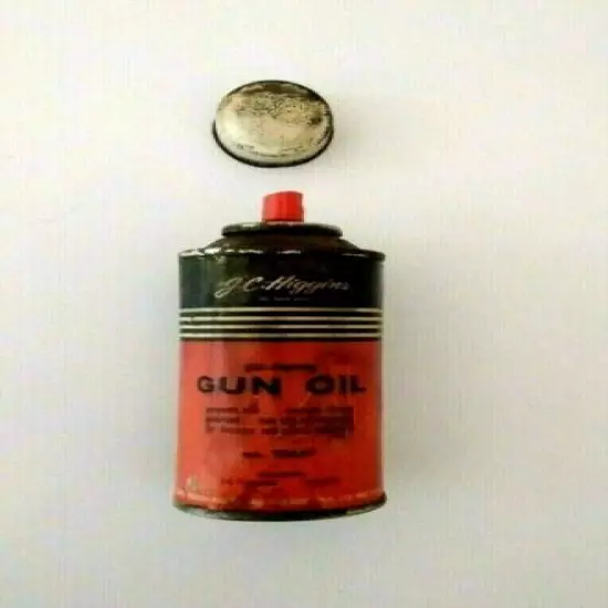 Vintage J. C. Higgins #10647 5 oz. Gun Oil Aerosol Can with White Metal Cap