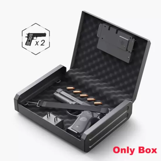 OWSOO Biometric Lock Box Quick Access Handgun Safe Firearm Safety Device V2T0