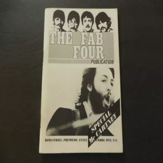 The Fab Four Publication #3 1974 French Beatles Fanzine ID:21609