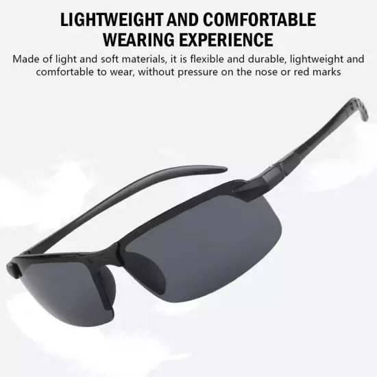 Color Changing Men's Photochromic Outdoor Sunglasses Lens 2024US.