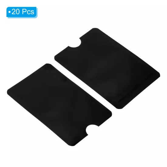 20Pcs RFID Blocking Sleeves Identity Theft Credit Cards Protector Holder Black