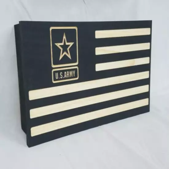 19" Army American Flag handgun concealment furniture compartment secret cabinet