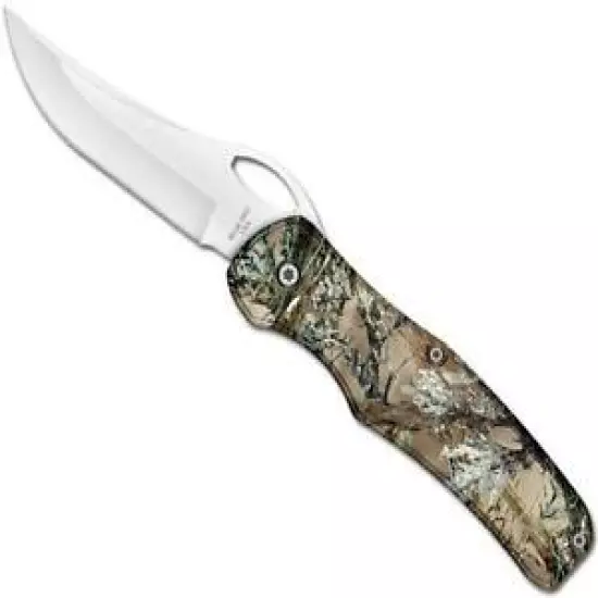 Bear & Son Cutlery 4 3/8 Camouflage Aluminum Sideliner With Pocket Clip 9112