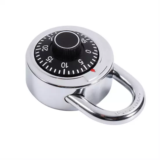 Rotary Padlock Digit Combination Code Lock Safe Round Dial Number Luggage