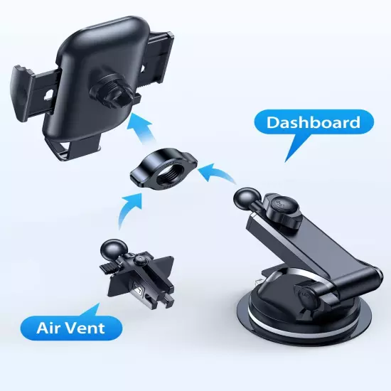 Nut Thicked Sturdy Won'T Break, Fit for Car Phone Holder Mount 17Mm Ball Head (2