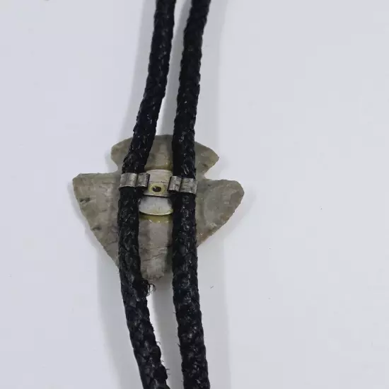 Stone Arrowhead Bolo Tie