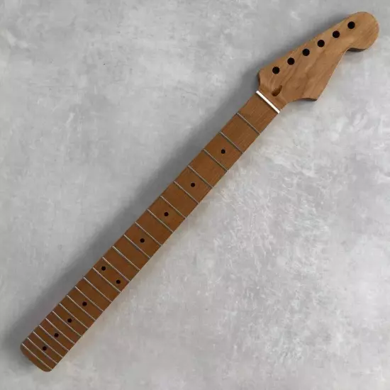 22 Frets Roasted Maple Guitar Neck 25.5 inch Nitro Satin for Fender Stratocaster