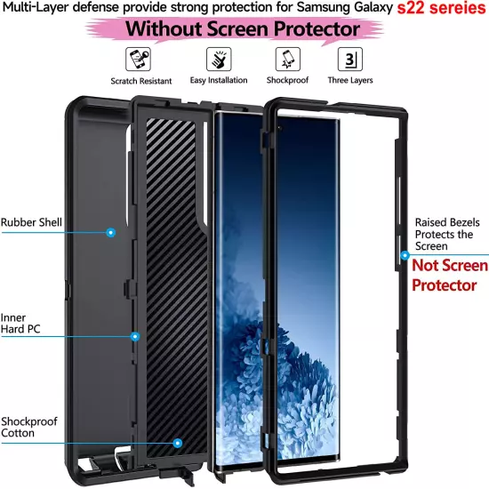 Heavy Duty Shockproof Case For Samsung Galaxy S24 S23+ Plus S22 S21 Ultra Cover