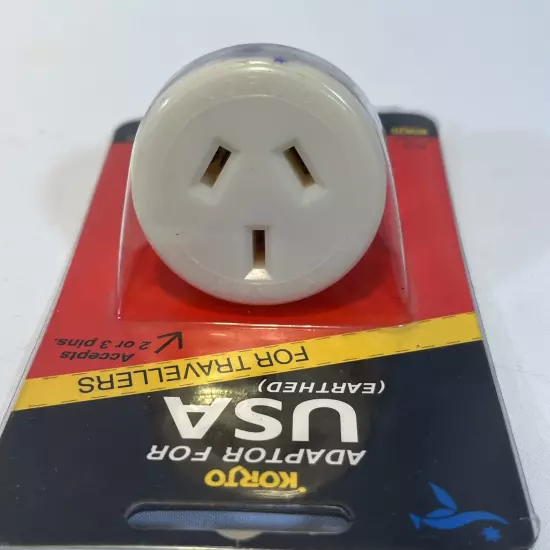 NEW Korjo Canada Adapter and USA Adaptor Plug from AU NZ to USA Power Socket