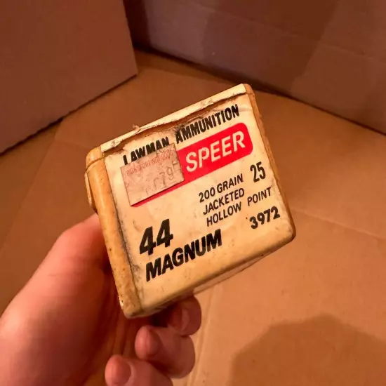 EMPTY BOX Speer 44 Magnum Lawman Cal 200gr Hollow Point 3972