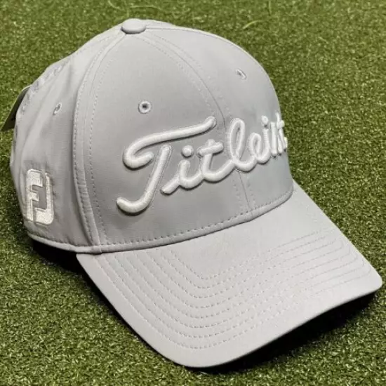 Titleist 2022 Tour Performance Golf Hat Cap Grey/White One Size New #80208