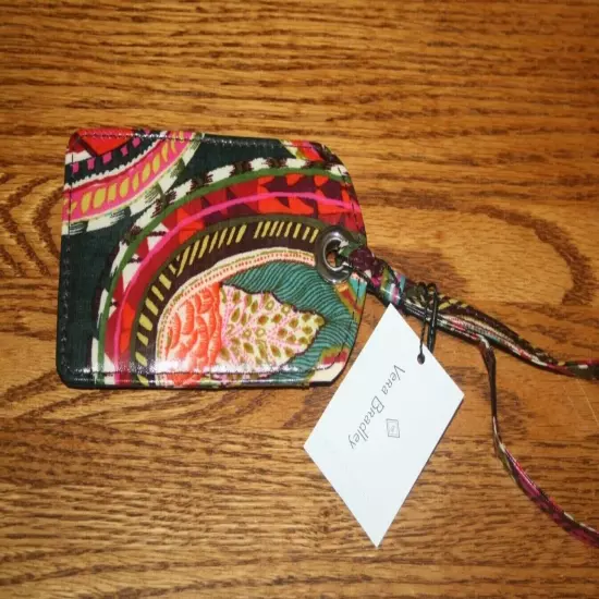 Vera Bradley LUGGAGE TAG laminated travel suitcase ID case gift card holder NEW