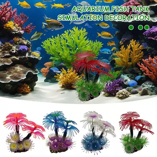 Fish Tank Coral Artificial Underwater Coral Aquarium Fish Tank Decora