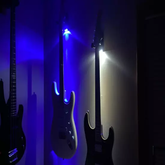 LED Light Up Guitar Wall Mount Hangers, Your Guitar Will Thank You!