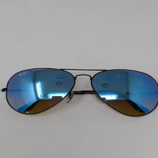 Ray Ban Aviator RB3025 002/40 3N Blue Flash POLARIZED/ Brown Gradiant Lens 62mm