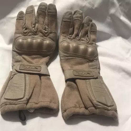 New Wiley-X TAG-1 Tan Combat Assault Gloves With Kevlar Knuckles *mocinc.1982*