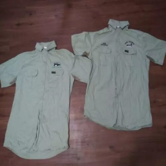 Set Of 2 Rattles Brand Duck Unlimited Hunthing/ Fishing Shirt Men's Sz XL. G.