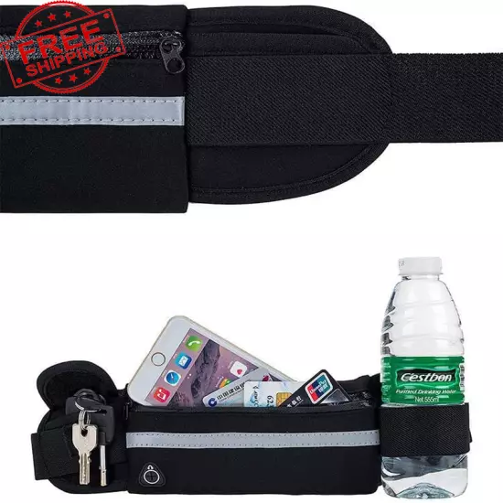 Travel Belt Money Waist Pack - Hidden Waterproof Anti Theft