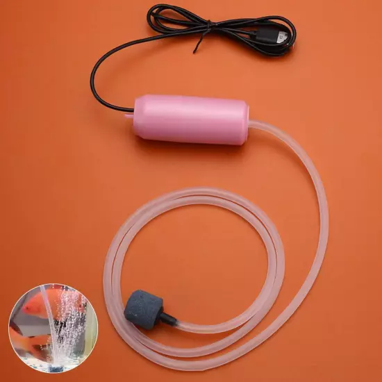 Silent USB Aquarium Oxygen Air Pump for Portable Fish Tank Aeration D614