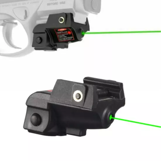 Green Dot Laser Sight Pistol USB Rechargeable For Glock17 19 Picatinny Rail