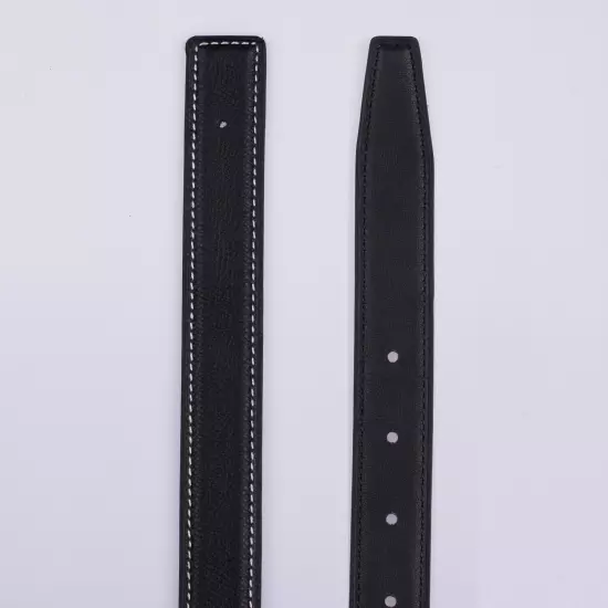 24mm H Belt Full Grain Cow Leather Replacement Belt Without Buckle