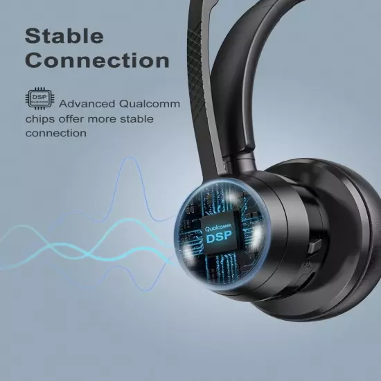 Wireless Office Headset Compatible With All Kinds Of Mobile Devices And Computer