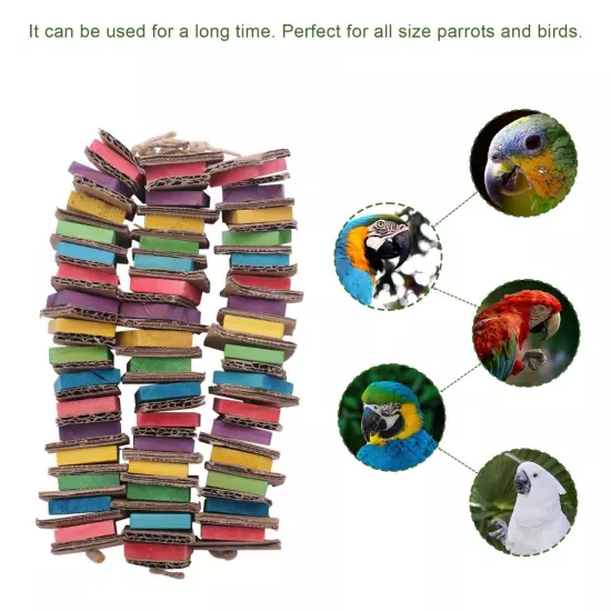 Parrot Toys for Birds Cardboard Big Bird Toys African Grey Parrot Toys