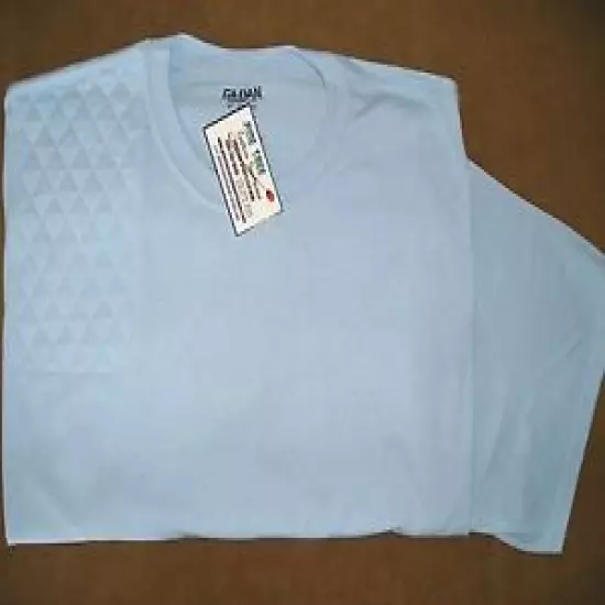 3XL RH Trap/Skeet Pad LIGHT BLUE 50/50 Dryblend Shooting T-Shirt by Gildan