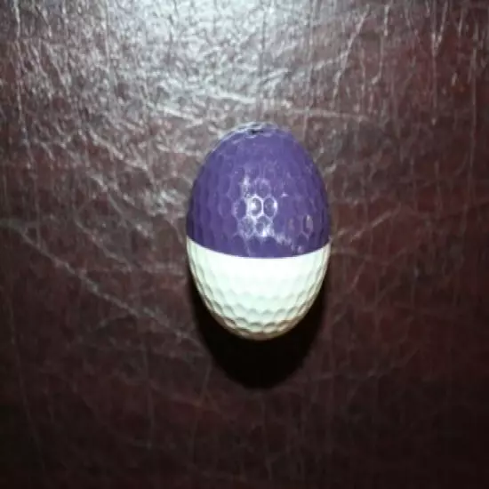 VINTAGE PURPLE AND WHITE PING EYE 2 GOLF BALL 