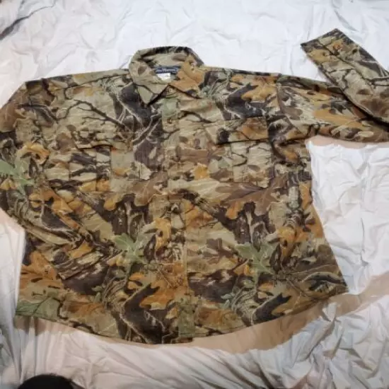 ALL WEATHER FOLIAGE LEAF LEAVES CAMOUFLAGE HUNTING AIRSOFT SNIPER JACKET LARGE