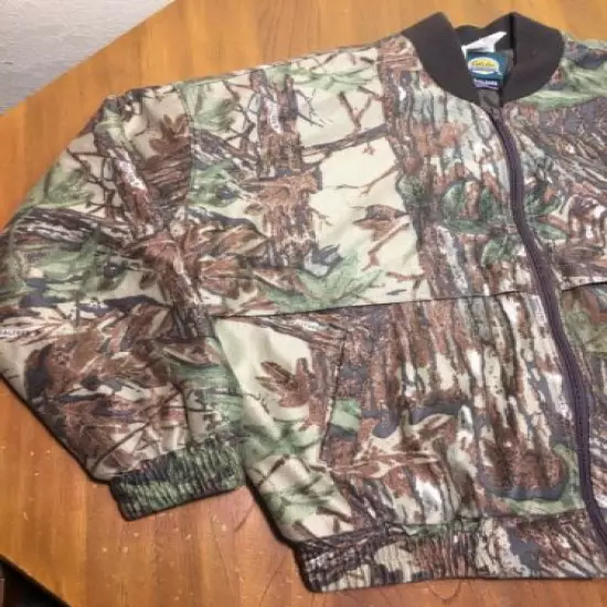 Men's L Cabela's Polyester Jacket - Realtree Camo Pattern Thinsulate Quiet Mint