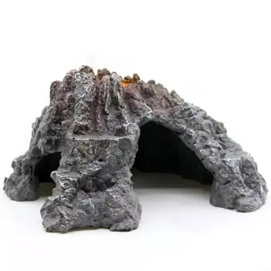 Resin Volcanics Aquariums Shelter Cave Fishtanks Decoration Terrariums Landscape