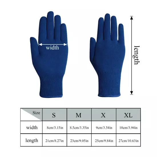 EvridWear Men Women Merino Wool Knit Liner Gloves Finger/Fingerless/Touchscreen