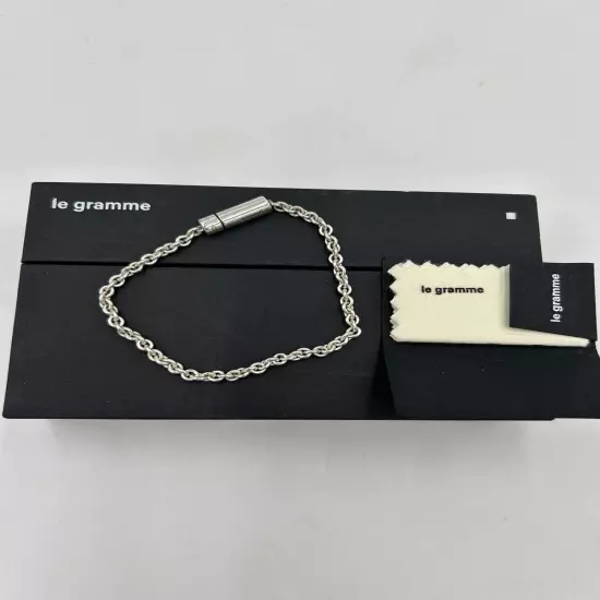 Men’s Le Gramme polished cable chain bracelet