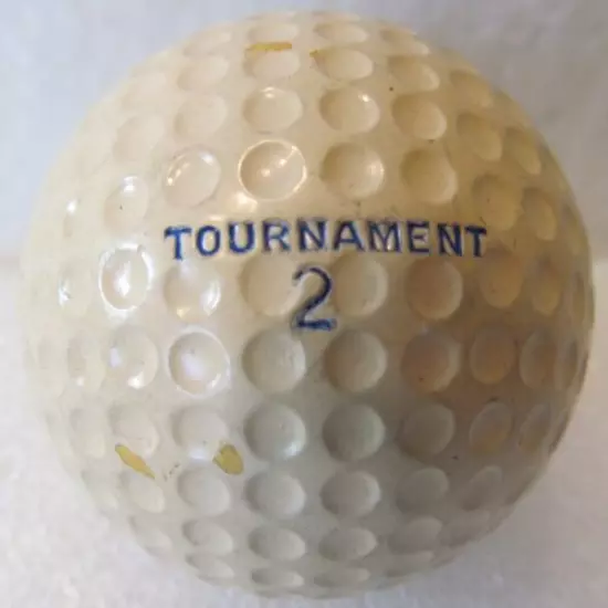 UNUSED TOURNAMENT DIMPLE GOLF BALL CIRCA 1940'S-1950'S