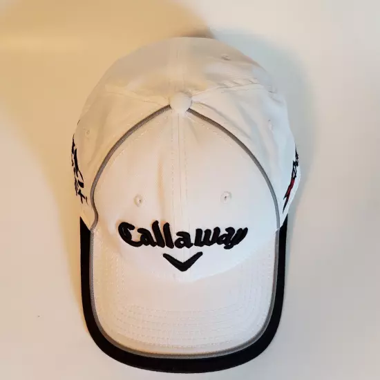 Callaway Golf Hat Odyssey X Hot Hex Black Tour White Adjustable New Era