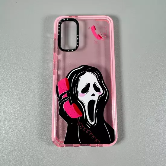 HALLOWEEN MOVIE SCREAM answering phone Case for Galaxy S20 | Translucent Pink