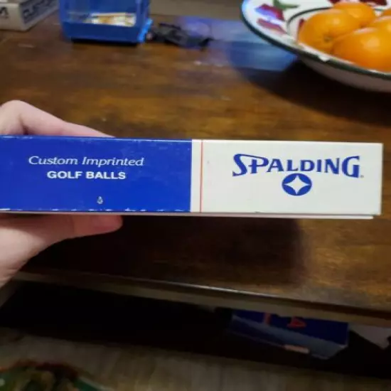 Vintage Spalding Delta Airlines Branded Golf Balls Box Of 12