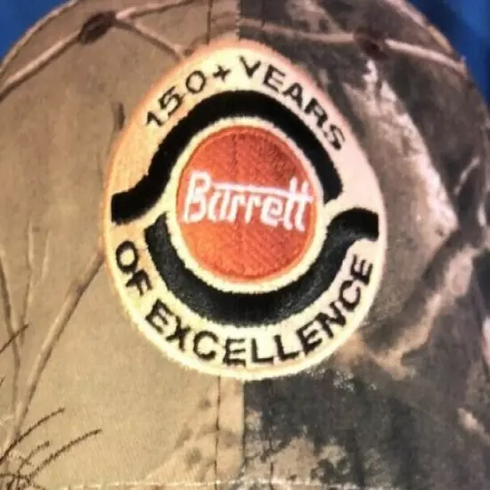 NWOT Burrett RealTree cotton/poly hunting cap "150 Years of Excellence" logo emb