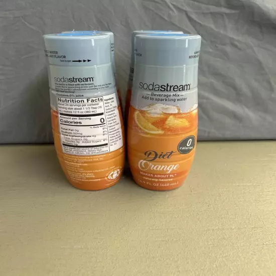 SodaStream Diet Orange Flavor 4Packs | Exp. 09/01/2024