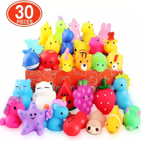 30pcs Squishies Squishy Toys Mochi Squishy Toy for Kids Party Favors Mini Kawa