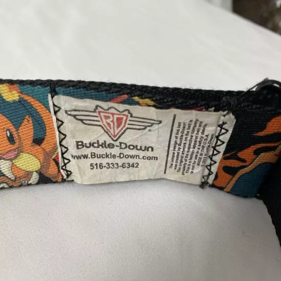 Pokemon Buckle Down Belt Seatbelt Buckle Charmander Charmeleon Charizard Adult