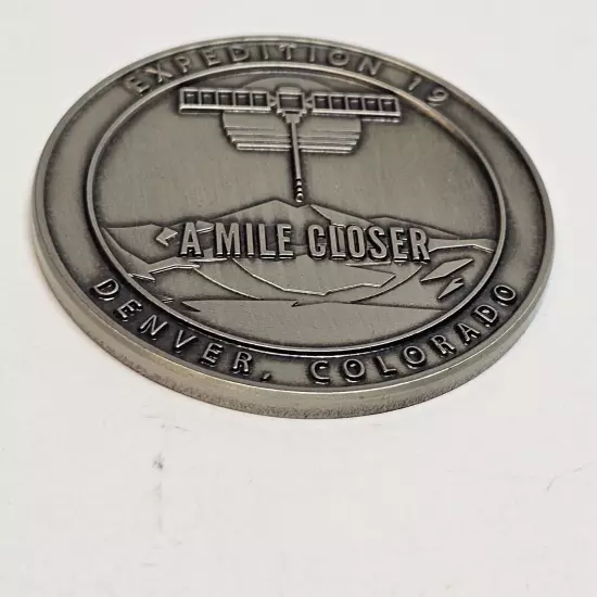 Space Angels Challenge Coin Expedition 19 Denver, CO A Mile Closer Investing 