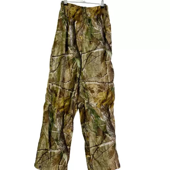 Gamehide Mens Green Camouflage High Rise Elastic Waist Hunting Pants Size Large